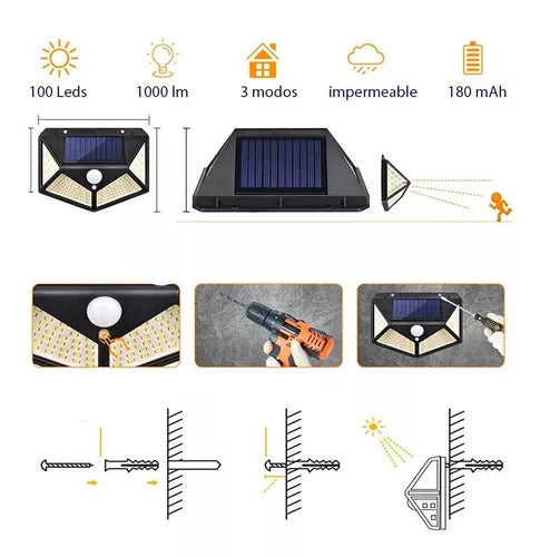 💡 Lámpara Solar LED Gran Angular 💡 🚛 PAGO CONTRA ENTREGA 🚛 ⏰ ENVIO-GRATÍS ⏰